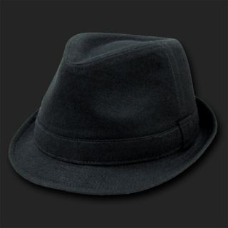  Black Melton Fedora Hat Hats Fedoras Size L XL