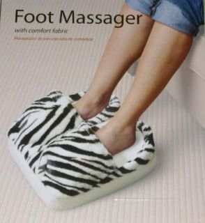 Spa Foot Massager Zebra Micro Fabric Cushion Massage