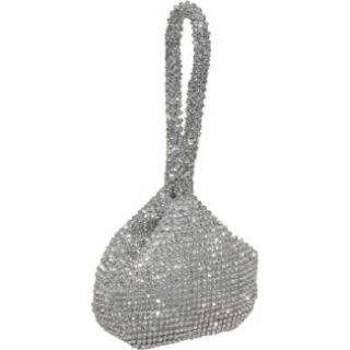Handbags J Furmani Hand Held Crystal Evening Bag Silver 