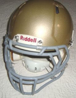 Riddell Gold Football Helmet Size LG w 2 Chin Straps