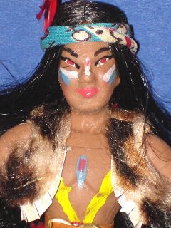 Flagg Co Indian Warrior Flexible Doll Vintage