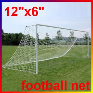 Full Size 12 x 6ft Football Soccer Goal Post Nets 3 6x1 8m Sports