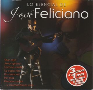 Lo Esencial De Jose Feliciano 3 CD NEW + DVD 60 Songs Sealed