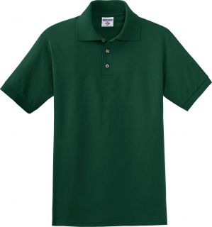 Jerzees 6 1 oz 100 Cotton Jersey Knit Sport Shirt Polo J100