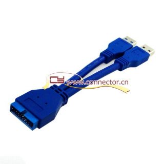 Ports USB 3 0 A Type Male to Asus Motherboard 20pin Header Female