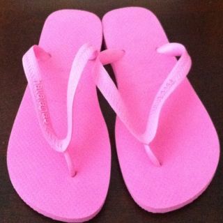 Pink Havaianas Flip Flops Womens 41 42 9 10 11 New