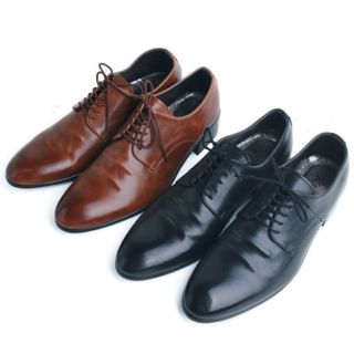  Simple Faux Leather Mens Black Brown Dress Formal Shoes Fu 2822