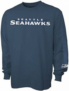 Seattle Seahawks NFL Flea Flicker Long Sleeve Shirt Big Tall Sizes