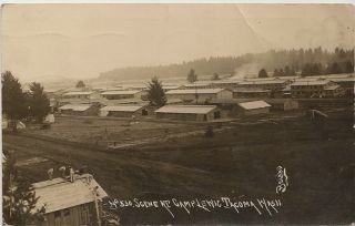 Old Photo Postcard Fort Camp Lewis Tacoma Washington