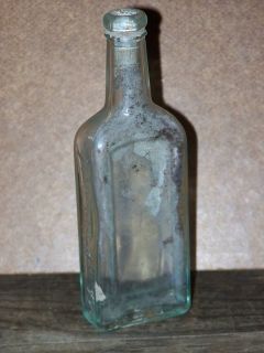 Vintage Antique Castoria Chas H Fletcher bottle 5 3 4 Height