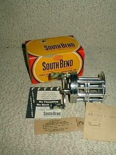 Vintage 1947 South Bend 550 Fishing Pole Reel Box With Instruction Not