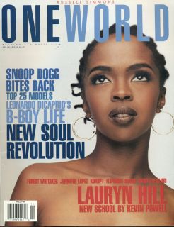 Lauryn Hill Russell Simmons Oneworld  magazine RARE Fall 1998 No