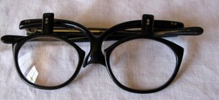 Vintage 2 Flip Up Lenses Eyeglasses Eye Make Up Magic Close Up Japan