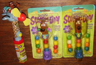 FLIX Gumball dispensers  SCOOBY DOO 2 diff & Mechanical Candy Spin Pop