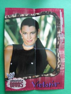 WWE 2002 Fleer Absolute Divas Mini Poster Victoria Mint