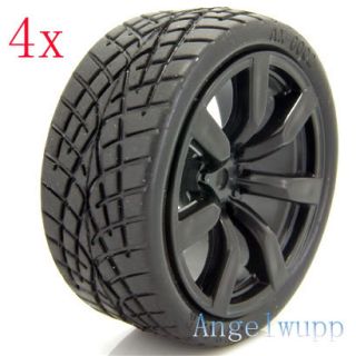 RC 110 Car On Road Wheel Rim &Rubber Grip Tyre Tires I47H01