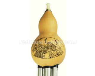 Hulusi Gourd Flute Pluggable Imitation Ox Horn Mouthpiece