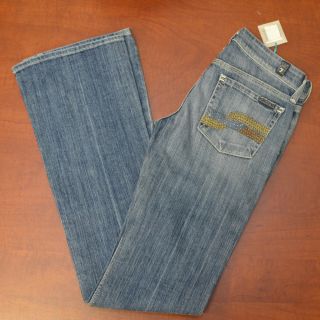 for All Mankind Jeans Flynt Crystals Denim Jean New Womens Size 24