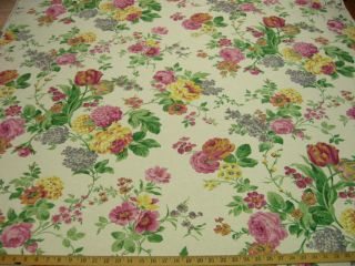  Spring Floral Cotton Print Fabric Drapery FC508