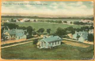 fort sill campus lawton ok early postcard 2113