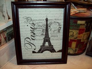 Paris decor Eiffel Tower Gouffe distressed picture frame French