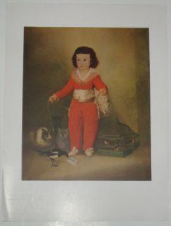 1958 Print Don Manuel Osorio de Zuniga Francisco Goya