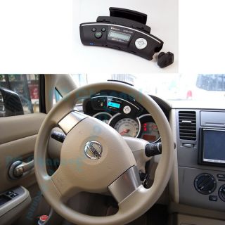 FM Transmitter Mobile Phone Bluetooth Steering Wheel Car Kit w SD 