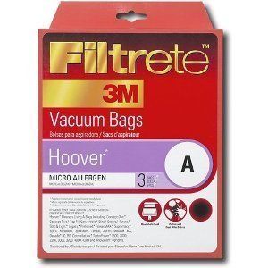 Hoover Filtrete 3M Vacuum Bags Type A 64700 3 pk