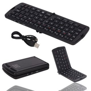 Mini Bluetooth Wireless Portable Fold Up Keyboard for iPhone 4 iPad 2