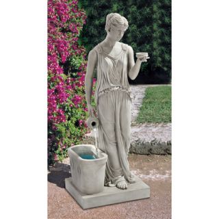  Greek Goddess of Youth Hebe Sculptural Garden Fountain with Pump