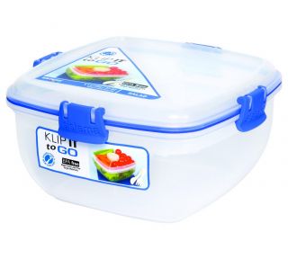  Klip It Salad to Go Food Storage Container Lunch Box Plastic