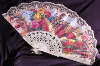 Hand Fan Folding Hand Fan International Vintage Collectible Hand Fan