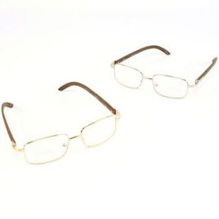  Designer Clear Fake Lens Nerd Geek EyeGlasses Silver Metal Frame