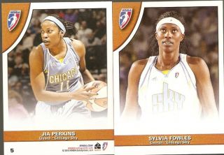 Sylvia Fowles Jia Perkins 2010 WNBA Chicago Sky Card