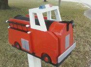 Novelty Firetruck Mailbox