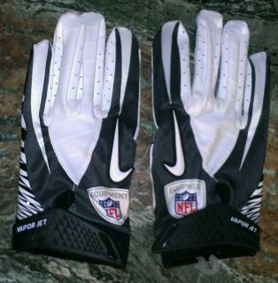  Football Gloves Black Gray White Adult Size XL NFL Equipment