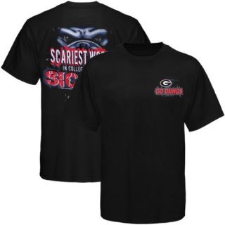 Georgia Bulldogs Black Scariest Words in Football T Shirt