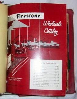 1950s Firestone Product Book Tire Advertising Mid Century Sports