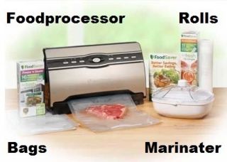 Foodsaver V3880 Vacuum Sealer & The Master Chef Kit w/ Marinator