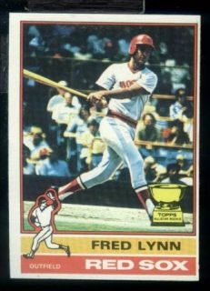 JBR7 1976 Topps 50 Fred Lynn Boston Red Sox