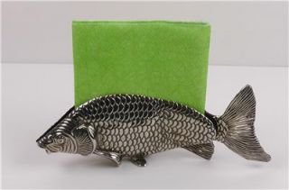  Silverplate A MODELLO Depositato FISH Shaped NAPKIN or LETTER HOLDER