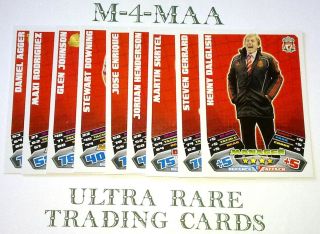 Match Attax 11 12 Pick Your Liverpool Base Card 2011 Manager