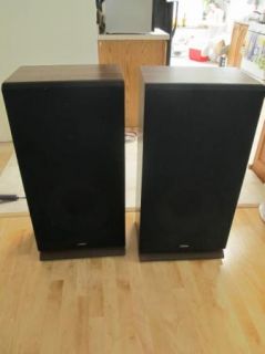 Vintage Fisher STV 884 Speakers with 15 inch Woofers in 36 Cabinets