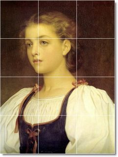 biondina2 by frederick leighton 24x18 inch ceramic tile mural using 12