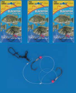 Pack Saltwater Blackfish Fishing Rig Seaguar Gamakatsu 3 0