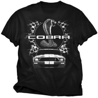 FORD COBRA MUSTANG CAR COBRA BLACK TEE SHIRT