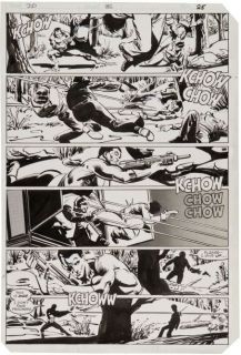 Frank Miller Original Art Daredevil #182 Punisher at War page 25