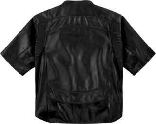 Icon Mens 1000 Shorty Jacket Leather Jacket Black D30 CE Back