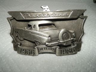 1956 Ford Thunderbird 30th Anniversary Belt Buckle from 1986