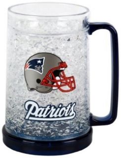 New England Patriot 16oz Crystal Freezer Mug